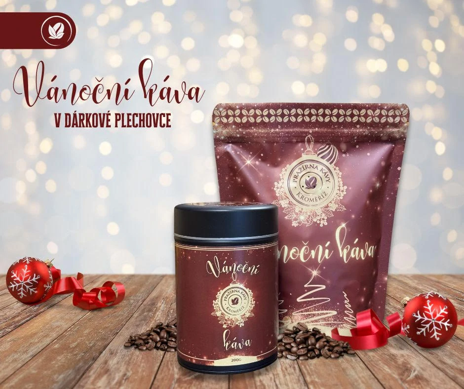 Vánoční káva v dárkové plechovce