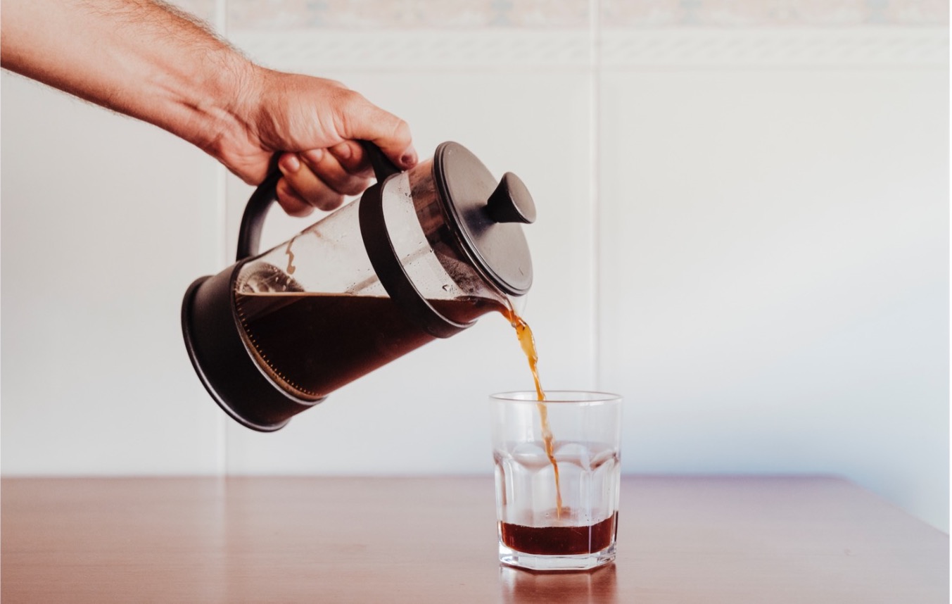 French Press příprava kávy