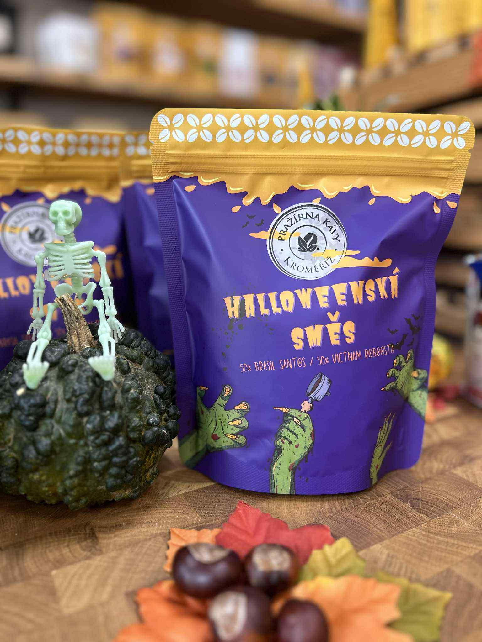 Halloweenská káva z Pražírny