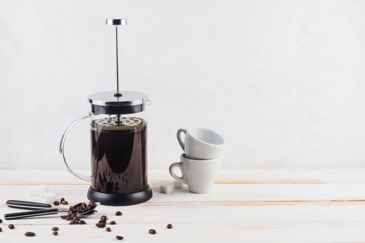 příprava kávy frenchpress