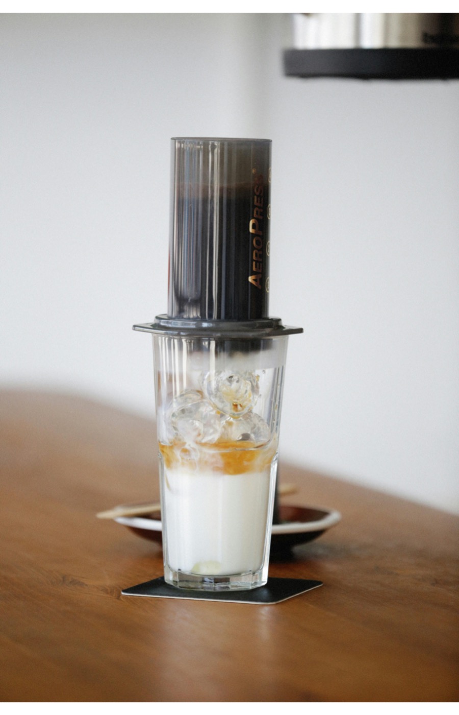 Příprava kávy aeropress