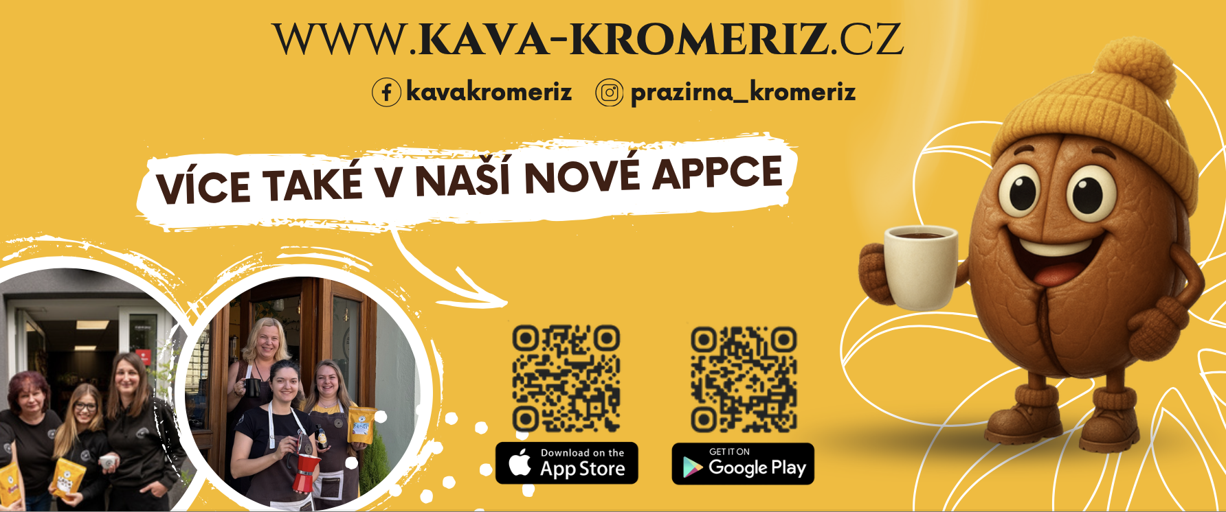 Aplikace naší pražírny