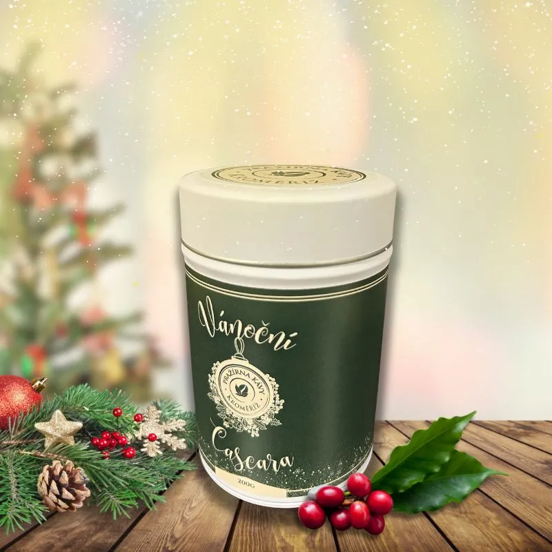 Sada vánočních plechovek káva & cascara