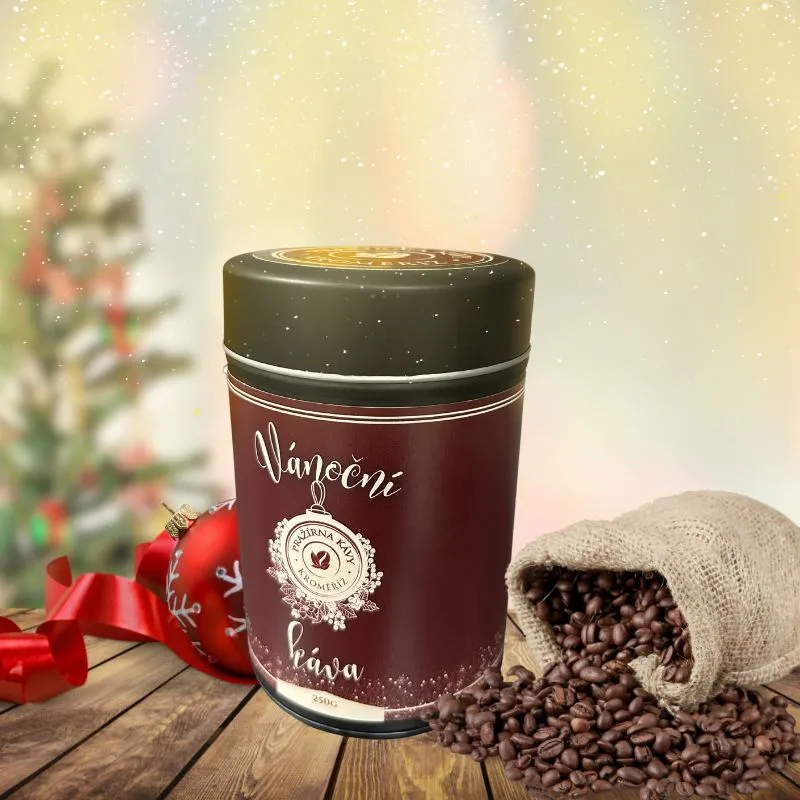 Sada vánočních plechovek káva & cascara
