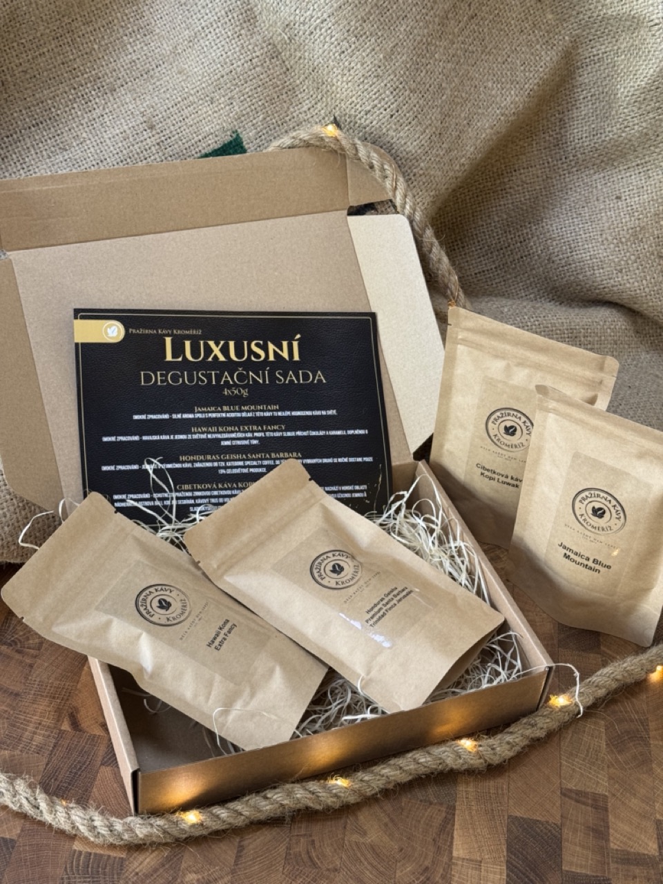 Luxusní degustační sada pražené kávy