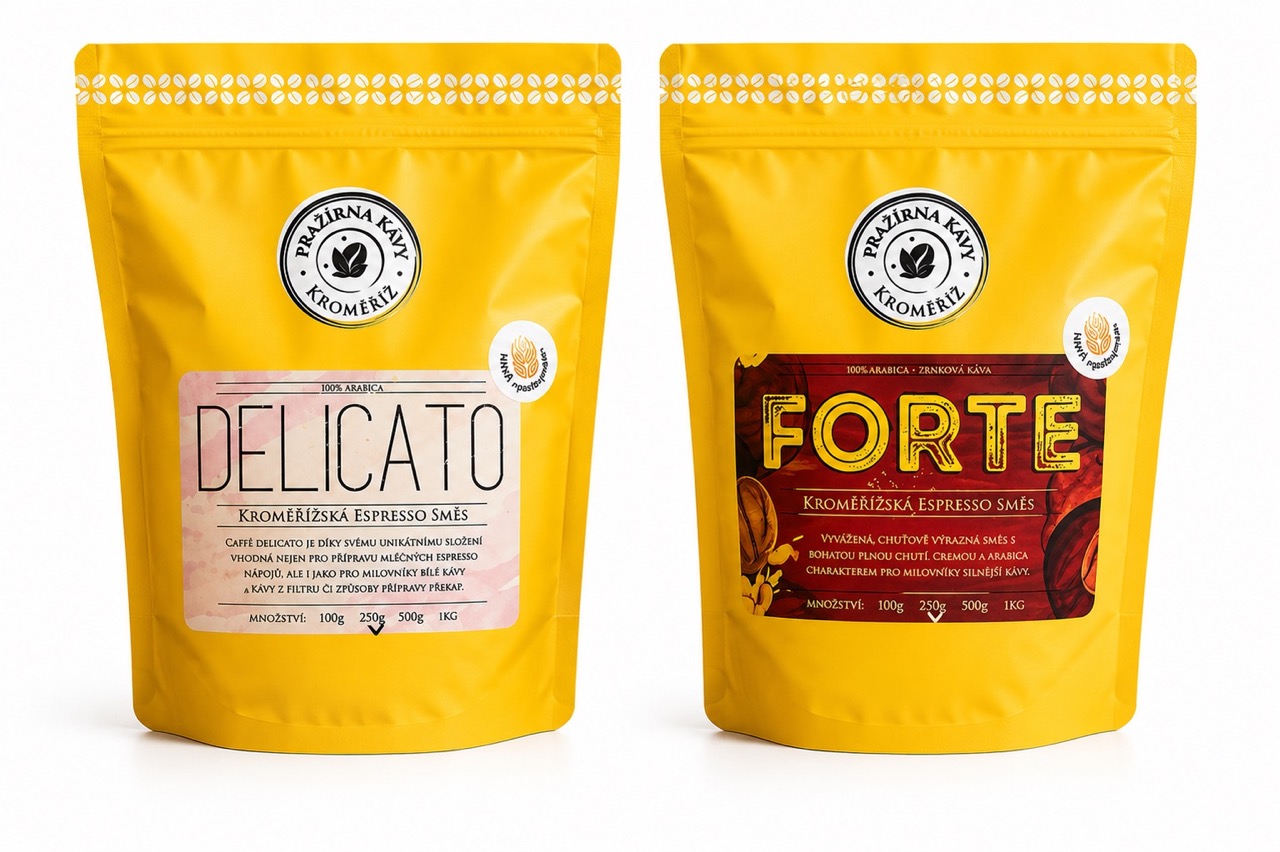 Kávové duo Delicato a Forte