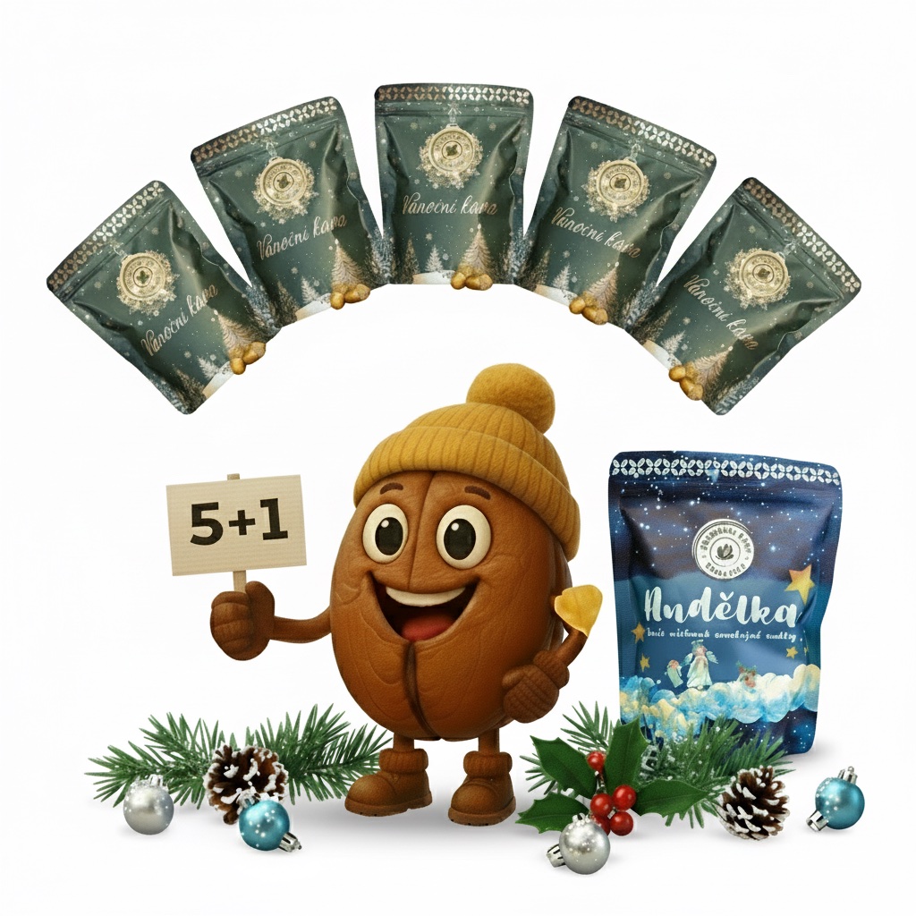 🎄 Vánoční káva 5+1 Andělka zdarma 🎄
