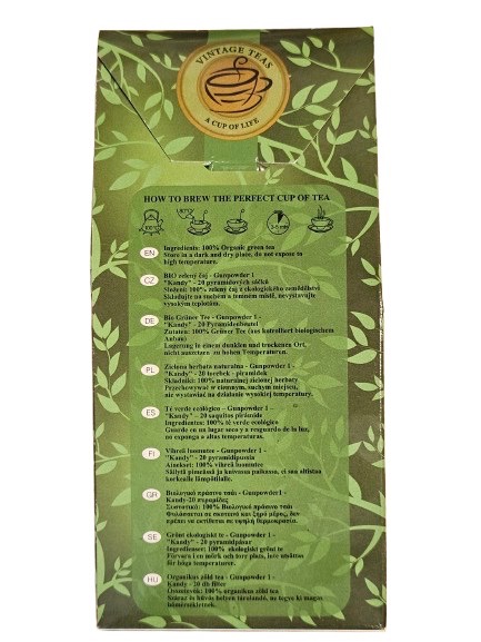 Vintage Teas BIO zelený čaj 20 pyramid 50 g