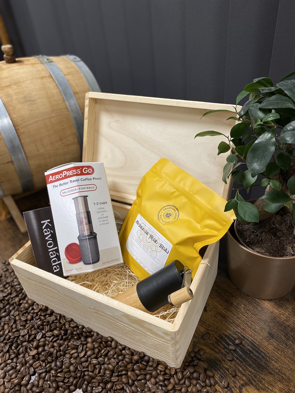 Kávová dárková truhla