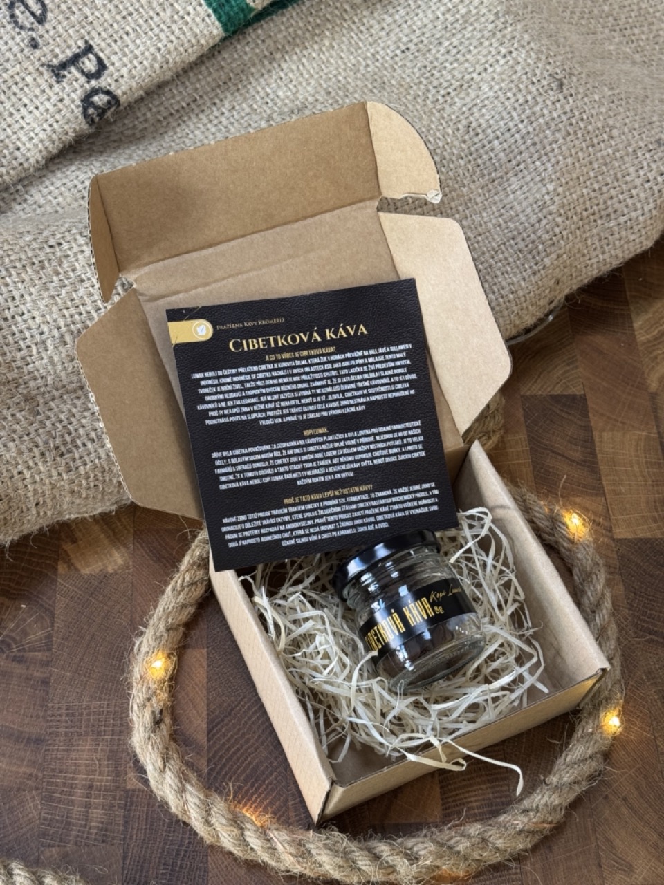 Cibetková káva Kopi Luwak 8 g