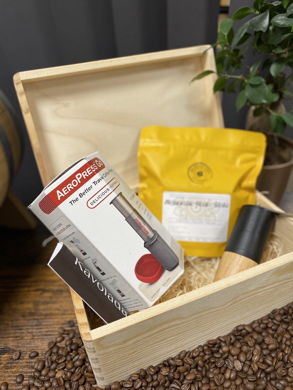 Kávová dárková truhla