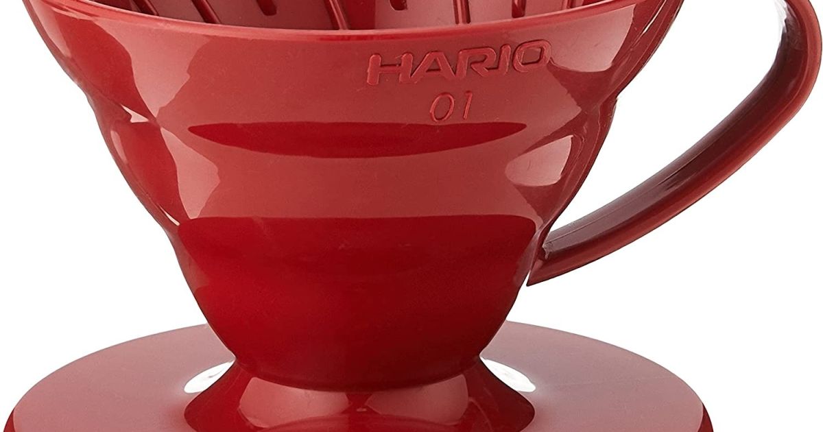 Hario keramický dripper na kávu V60-01 červený