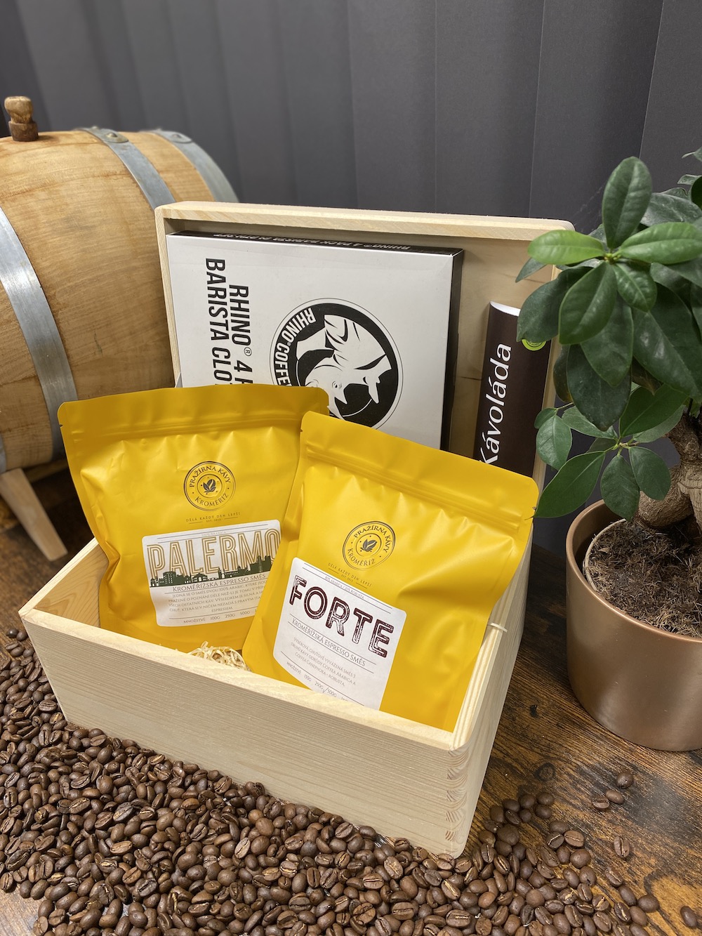 Kávová dárková truhla