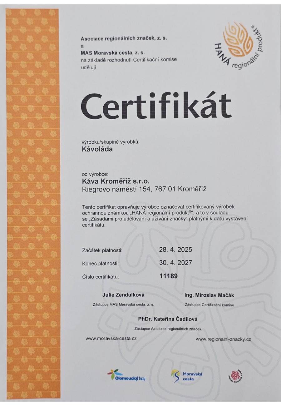 Kávoláda - Brazílie Santos Diamond 24g