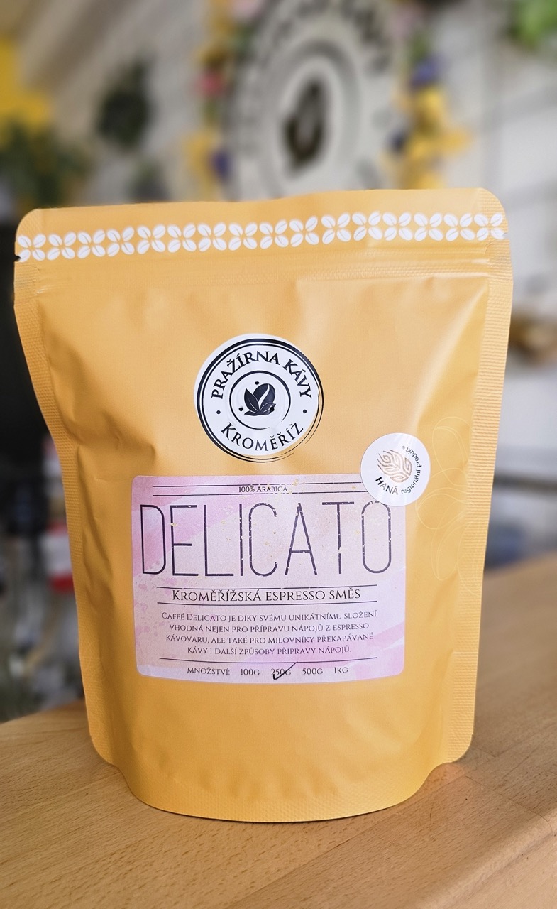 Espresso směs CAFFÉ DELICATO – 100% směs tří druhů arabiky
