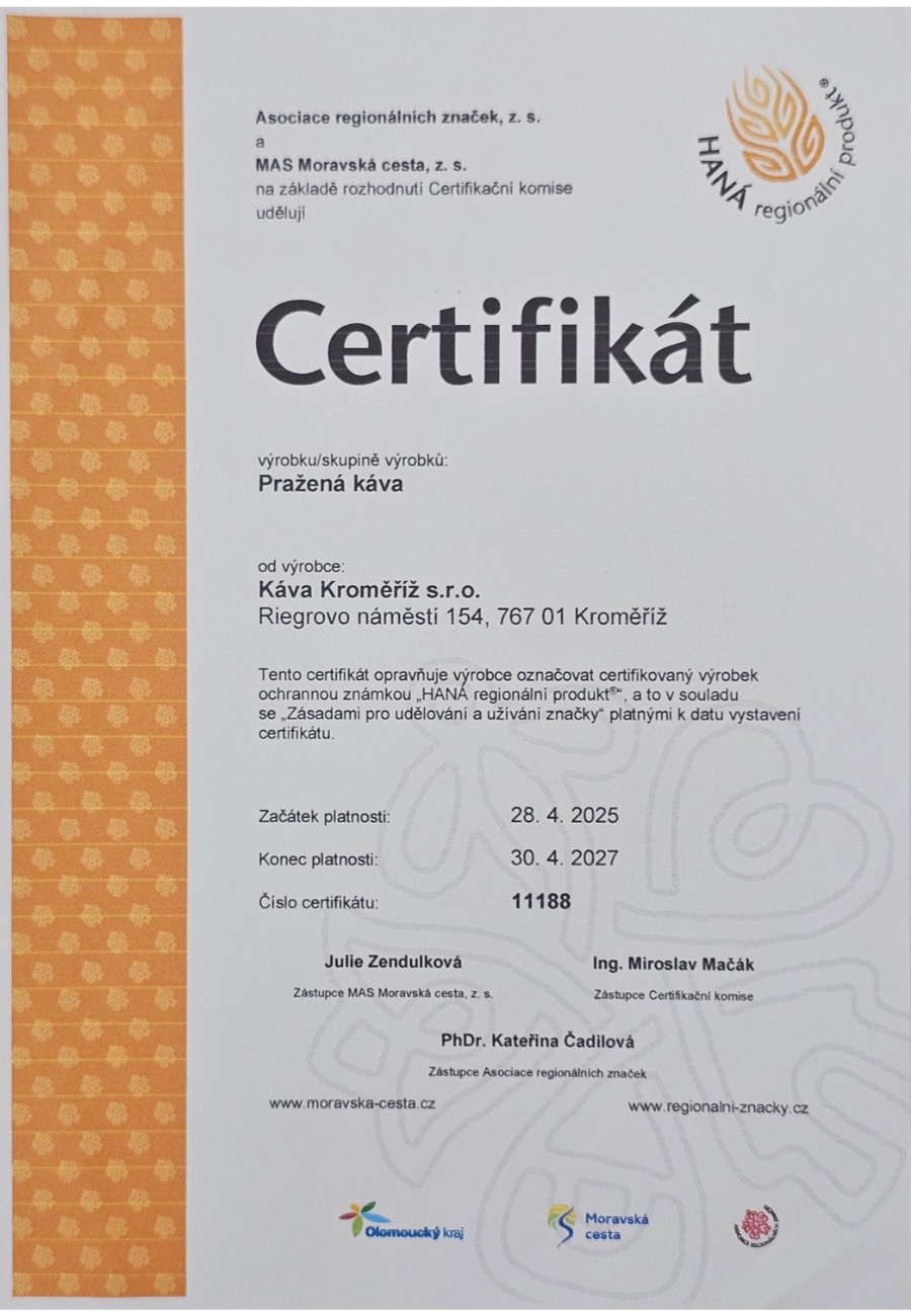 Espresso směs CAFFÉ FORTE – směs arabica & robusta 80/20