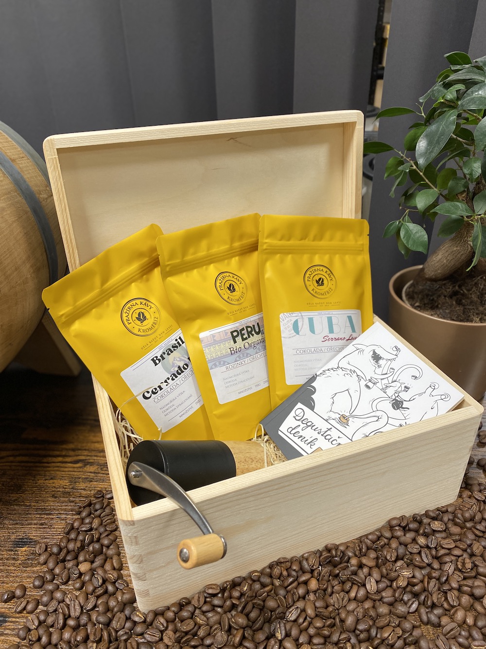 Kávová dárková truhla