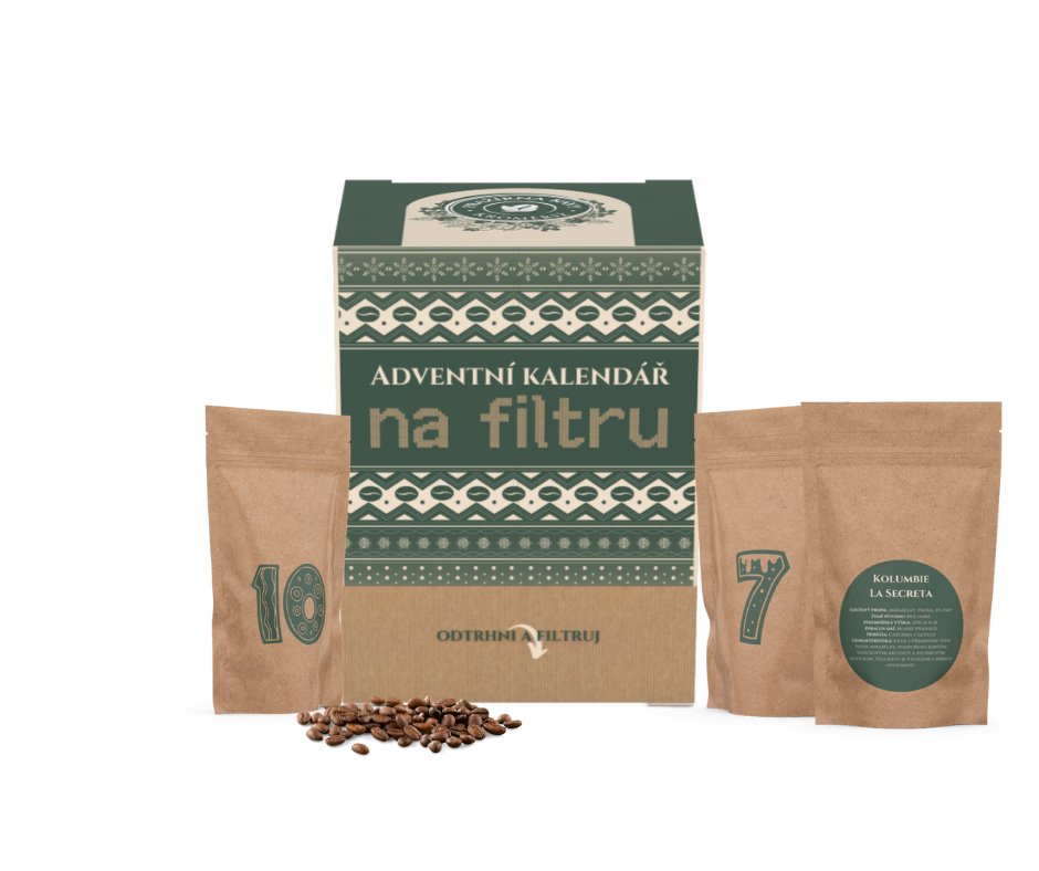 Kávový adventní kalendář na filtr